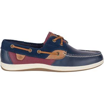 Sperry Koifish Corduroy Tmavomodre - Damske Mokasíny